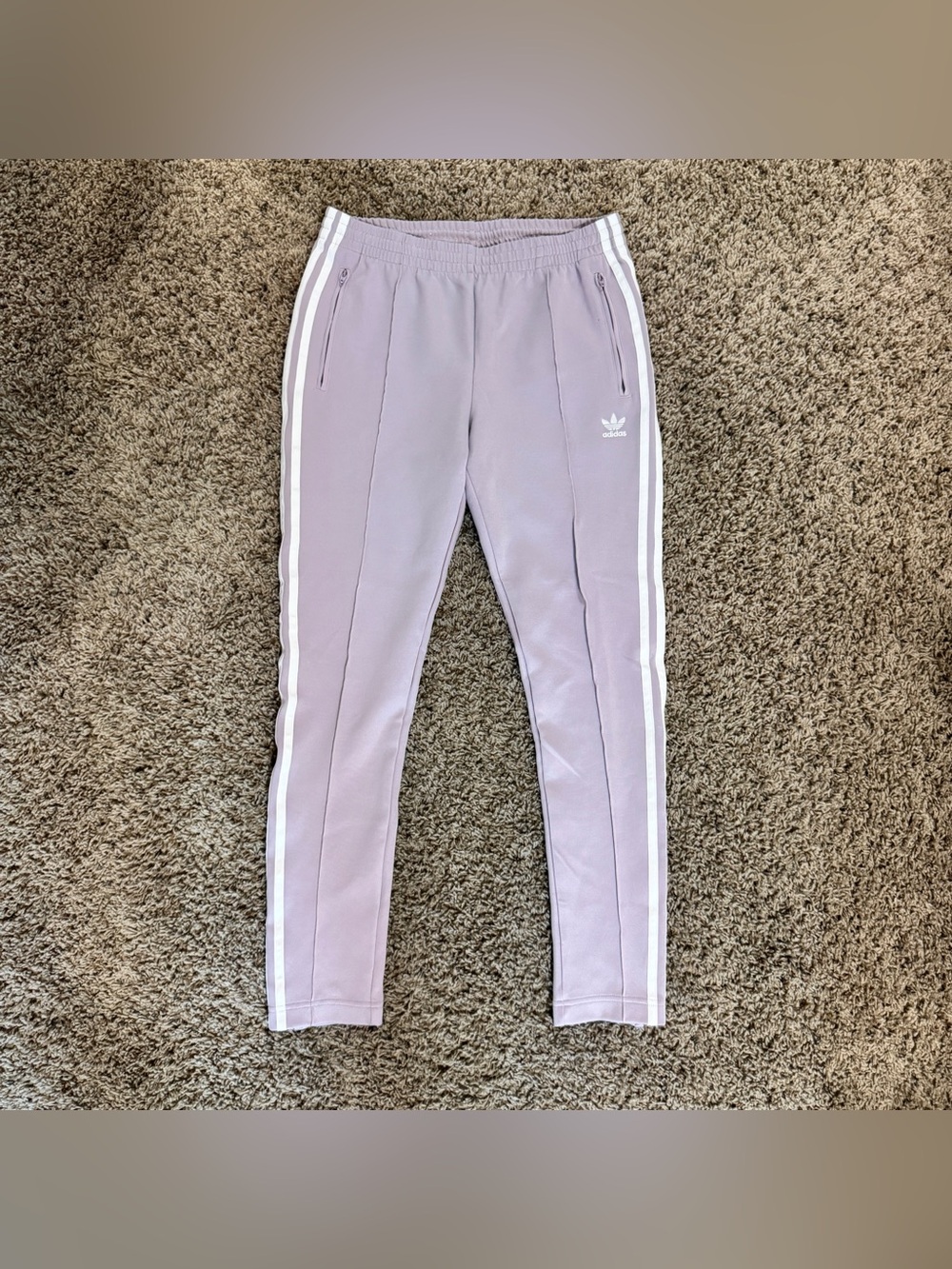 Lilac Adidas Track Pants